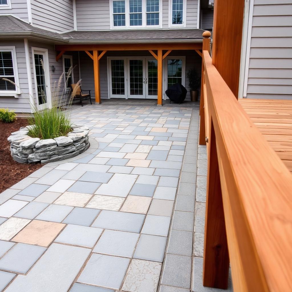 Pavage de pierre et terrasse — Maçonnerie · LaSalle, QC · Ropak Construction