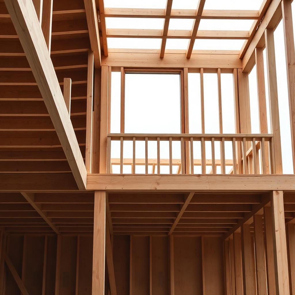 Ossature de balcon — Charpenterie · Montréal-Ouest · Ropak Construction